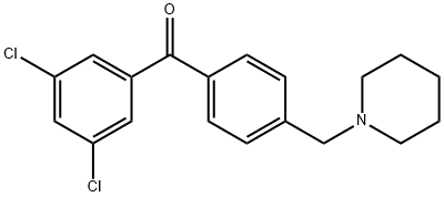 3,5-DICHLORO-4'-PIPERIDINOMETHYL BENZOPHENONE price.