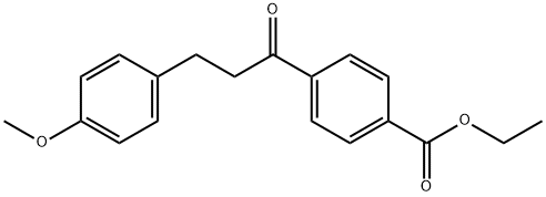 4'-CARBOETHOXY-3-(4-METHOXYPHENYL)PROPIOPHENONE Struktur