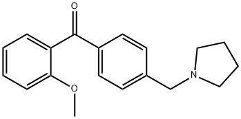 2-METHOXY-4'-PYRROLIDINOMETHYL BENZOPHENONE price.