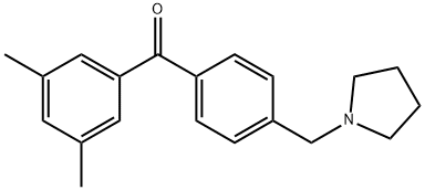 3,5-DIMETHYL-4'-PYRROLIDINOMETHYL BENZOPHENONE price.