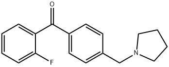 2-FLUORO-4'-PYRROLIDINOMETHYL BENZOPHENONE price.