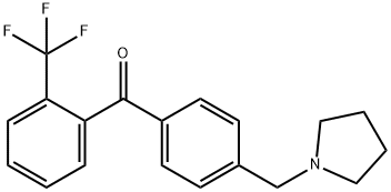 4'-PYRROLIDINOMETHYL-2-TRIFLUOROMETHYLBENZOPHENONE price.