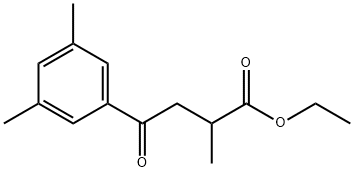 ETHYL 4-(3,5-DIMETHYLPHENYL)-2-METHYL-4-OXOBUTYRATE Struktur