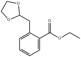 ETHYL 2-(1,3-DIOXOLAN-2-YLMETHYL)BENZOATE Struktur