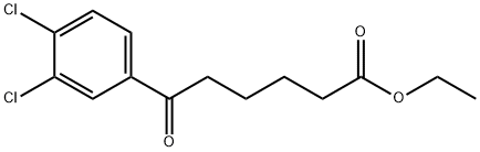 ETHYL 6-(3,4-DICHLOROPHENYL)-6-OXOHEXANOATE Struktur