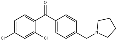 2,4-DICHLORO-4'-PYRROLIDINOMETHYL BENZOPHENONE price.