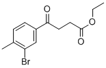 ETHYL 4-(3-BROMO-4-METHYLPHENYL)-4-OXOBUTYRATE Struktur