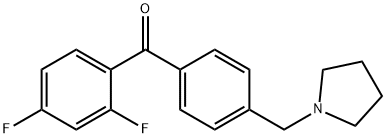 2,4-DIFLUORO-4'-PYRROLIDINOMETHYL BENZOPHENONE price.