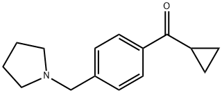 CYCLOPROPYL 4-(PYRROLIDINOMETHYL)PHENYL KETONE Struktur