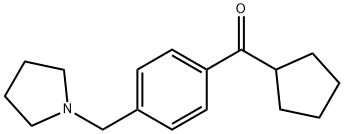 CYCLOPENTYL 4-(PYRROLIDINOMETHYL)PHENYL KETONE Struktur