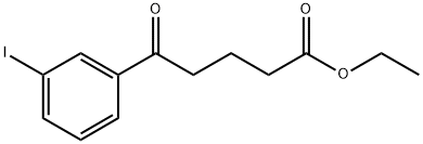 ETHYL 5-(3-IODOPHENYL)-5-OXOVALERATE Struktur