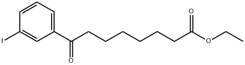 ETHYL 8-(3-IODOPHENYL)-8-OXOOCTANOATE Struktur