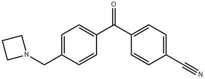 4-AZETIDINOMETHYL-4'-CYANOBENZOPHENONE Struktur