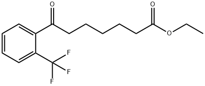 ETHYL 7-OXO-7-(2-TRIFLUOROMETHYLPHENYL)HEPTANOATE Struktur