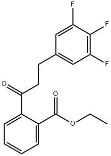 2'-CARBOETHOXY-3-(3,4,5-TRIFLUOROPHENYL)PROPIOPHENONE Struktur