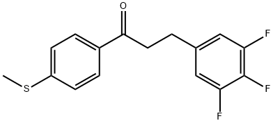 4'-THIOMETHYL-3-(3,4,5-TRIFLUOROPHENYL)PROPIOPHENONE price.