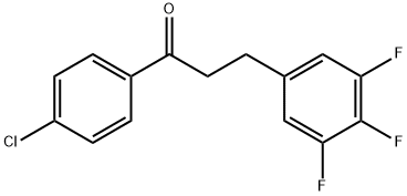 4'-CHLORO-3-(3,4,5-TRIFLUOROPHENYL)PROPIOPHENONE Struktur