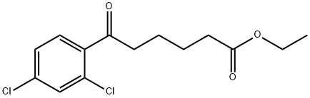 ETHYL 6-(2,4-DICHLOROPHENYL)-6-OXOHEXANOATE Struktur