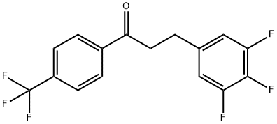 4'-TRIFLUOROMETHYL-3-(3,4,5-TRIFLUOROPHENYL)PROPIOPHENONE Struktur