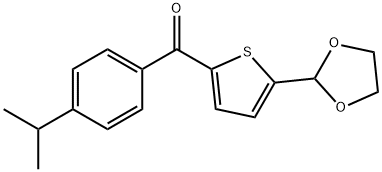 5-(1,3-DIOXOLAN-2-YL)-2-(4-ISOPROPYLBENZOYL)THIOPHENE Struktur