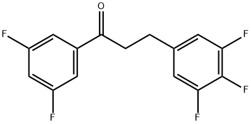 3',5'-DIFLUORO-3-(3,4,5-TRIFLUOROPHENYL)PROPIOPHENONE Struktur