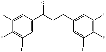 3',4',5'-TRIFLUORO-3-(3,4,5-TRIFLUOROPHENYL)PROPIOPHENONE Struktur