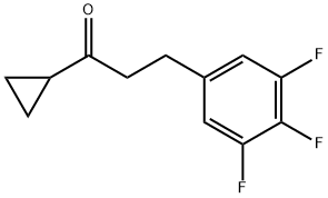 CYCLOPROPYL 2-(3,4,5-TRIFLUOROPHENYL)ETHYL KETONE Struktur