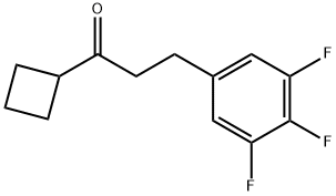 CYCLOBUTYL 2-(3,4,5-TRIFLUOROPHENYL)ETHYL KETONE Struktur