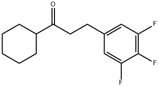 CYCLOHEXYL 2-(3,4,5-TRIFLUOROPHENYL)ETHYL KETONE Struktur