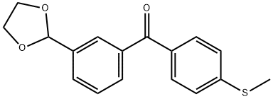 3-(1,3-DIOXOLAN-2-YL)-4'-THIOMETHYLBENZOPHENONE Struktur