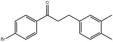 4'-BROMO-3-(3,4-DIMETHYLPHENYL)PROPIOPHENONE Struktur