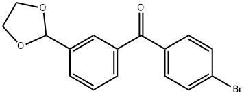 4'-BROMO-3-(1,3-DIOXOLAN-2-YL)BENZOPHENONE Struktur