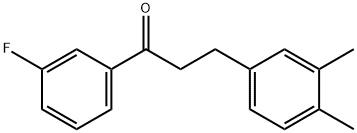 3-(3,4-DIMETHYLPHENYL)-3'-FLUOROPROPIOPHENONE Struktur