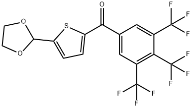 5-(1,3-DIOXOLAN-2-YL)-2-(3,4,5-TRIFLUOROBENZOYL)THIOPHENE Struktur