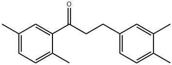 2',5'-DIMETHYL-3-(3,4-DIMETHYLPHENYL)PROPIOPHENONE Struktur