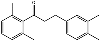 2',6'-DIMETHYL-3-(3,4-DIMETHYLPHENYL)PROPIOPHENONE Struktur