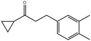 CYCLOPROPYL 2-(3,4-DIMETHYLPHENYL)ETHYL KETONE Struktur