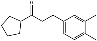 CYCLOPENTYL 2-(3,4-DIMETHYLPHENYL)ETHYL KETONE Struktur