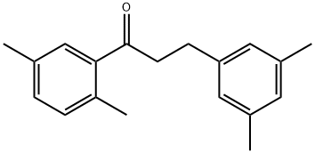 2',5'-DIMETHYL-3-(3,5-DIMETHYLPHENYL)PROPIOPHENONE Struktur