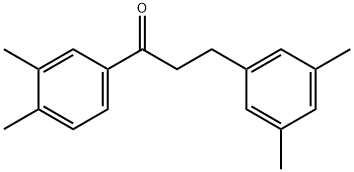 3',4'-DIMETHYL-3-(3,5-DIMETHYLPHENYL)PROPIOPHENONE Struktur