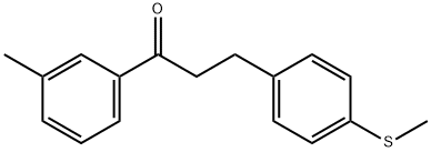 3'-METHYL-3-(4-METHYLTHIOPHENYL)PROPIOPHENONE Struktur