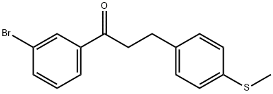 3'-BROMO-3-(4-THIOMETHYLPHENYL)PROPIOPHENONE Struktur