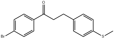 4'-BROMO-3-(4-THIOMETHYLPHENYL)PROPIOPHENONE Struktur