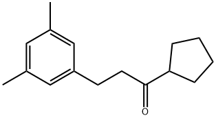 CYCLOPENTYL 2-(3,5-DIMETHYLPHENYL)ETHYL KETONE Struktur