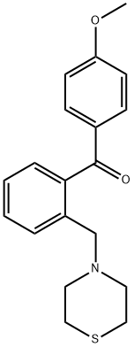 4'-METHOXY-2-THIOMORPHOLINOMETHYL BENZOPHENONE Struktur