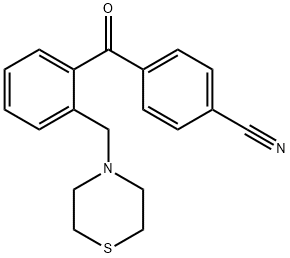 4'-CYANO-2-THIOMORPHOLINOMETHYL BENZOPHENONE Struktur