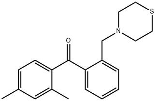 2,4-DIMETHYL-2'-THIOMORPHOLINOMETHYL BENZOPHENONE Struktur