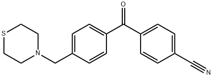 4-CYANO-4'-THIOMORPHOLINOMETHYL BENZOPHENONE Struktur