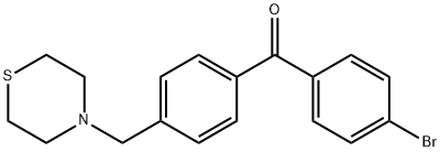 4-BROMO-4'-THIOMORPHOLINOMETHYL BENZOPHENONE Struktur