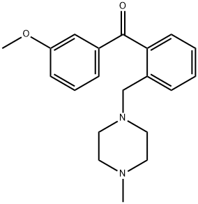 3'-METHOXY-2-(4-METHYLPIPERAZINOMETHYL) BENZOPHENONE Struktur